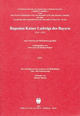 Kartonierter Einband Regesta Imperii. Regesten Kaiser Ludwigs des Bayern (1314-1347). von 