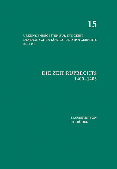 Die Zeit Ruprechts (14001403)