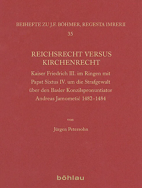 Reichsrecht versus Kirchenrecht