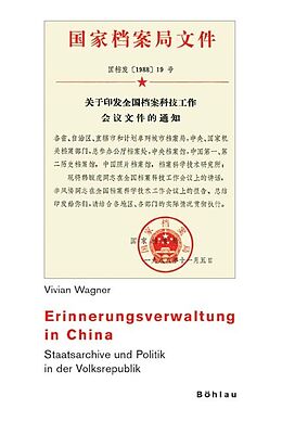 Kartonierter Einband Erinnerungsverwaltung in China von Vivian Wagner