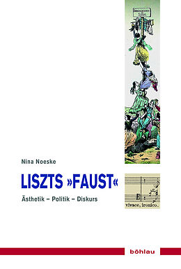 Kartonierter Einband Liszts »Faust« von Nina Noeske