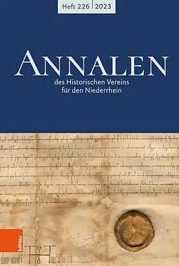 E-Book (pdf) Annalen des Historischen Vereins für den Niederrhein 226 (2023) von Böhlau Köln