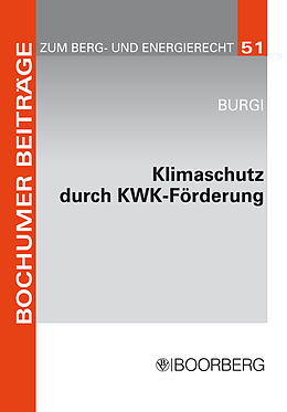 E-Book (pdf) Klimaschutz durch KWK-Förderung von Martin Burgi