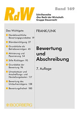 E-Book (epub) Bewertung und Abschreibung von Manfred Frank, Günter Link