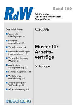 E-Book (pdf) Muster für Arbeitsverträge von Gerd Schäfer