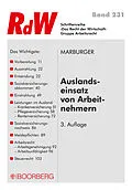 E-Book (pdf) Auslandseinsatz von Arbeitnehmern von Horst Marburger