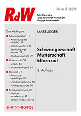 E-Book (pdf) Schwangerschaft - Mutterschaft - Elternzeit von Horst Marburger