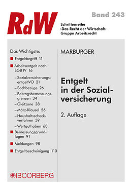 E-Book (pdf) Entgelt in der Sozialversicherung von Horst Marburger