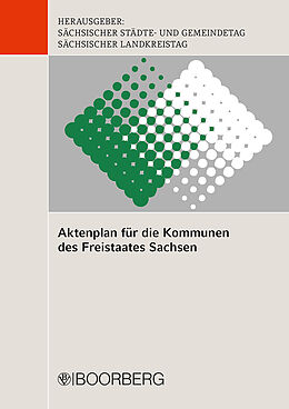 Kartonierter Einband (Kt) Aktenplan für die Kommunen des Freistaates Sachsen von 