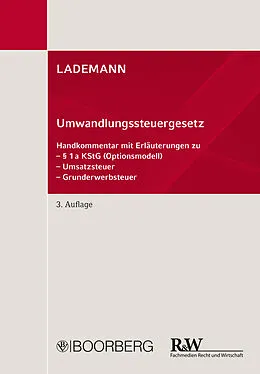 E-Book (pdf) Umwandlungssteuergesetz von Anissimov Wjatscheslav, Behrens Stefan, Heß Ines