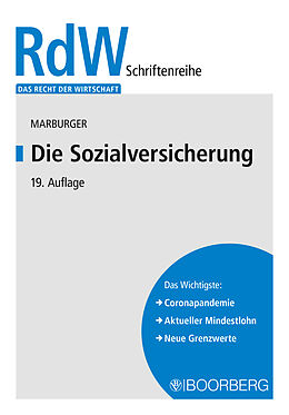 E-Book (pdf) Die Sozialversicherung von Dietmar Marburger