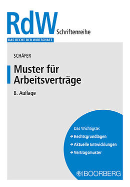 E-Book (pdf) Muster für Arbeitsverträge von Gerd Schäfer