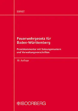 E-Book (pdf) Feuerwehrgesetz für Baden-Württemberg von Armin Ernst