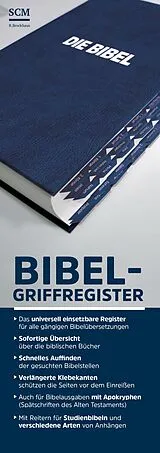 Bibel-Griffregister blau von