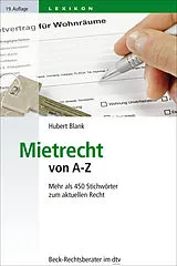 Kartonierter Einband Mietrecht von A-Z von Hubert Blank