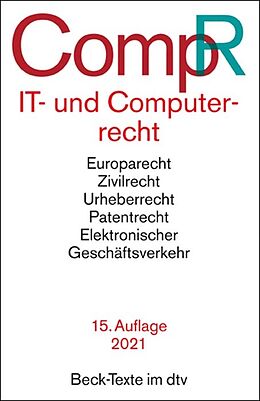 Kartonierter Einband IT- und Computerrecht von Jochen Schneider