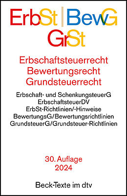 Kartonierter Einband (Kt) Erbschaftsteuerrecht / Bewertungsrecht / Grundsteuerrecht von 