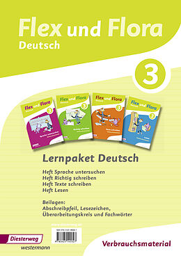Loseblatt Flex und Flora 3. Deutsch. Lernpaket Hefte von Heike Baligand, Angelika Föhl, Tanja Holtz