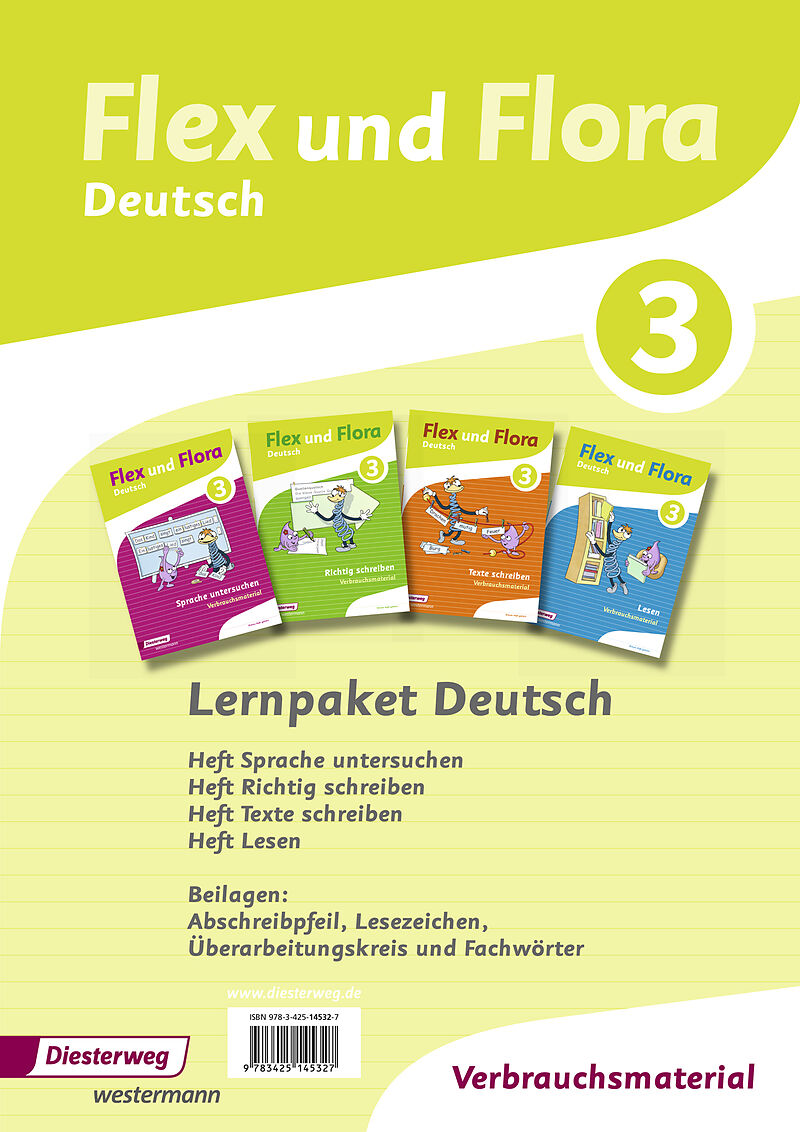 Flex und Flora 3. Deutsch. Lernpaket Hefte
