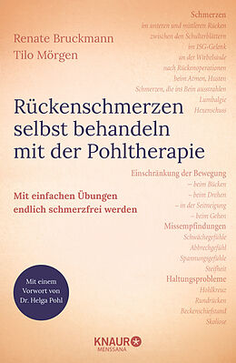 Fester Einband Rückenschmerzen selbst behandeln mit der Pohltherapie von Renate Bruckmann, Tilo Mörgen