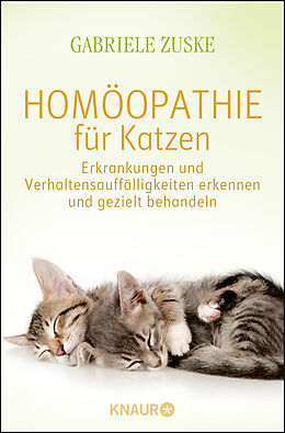 Kartonierter Einband Homöopathie für Katzen von Gabriele Zuske