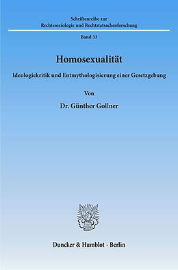Kartonierter Einband Homosexualität. von Günther Gollner