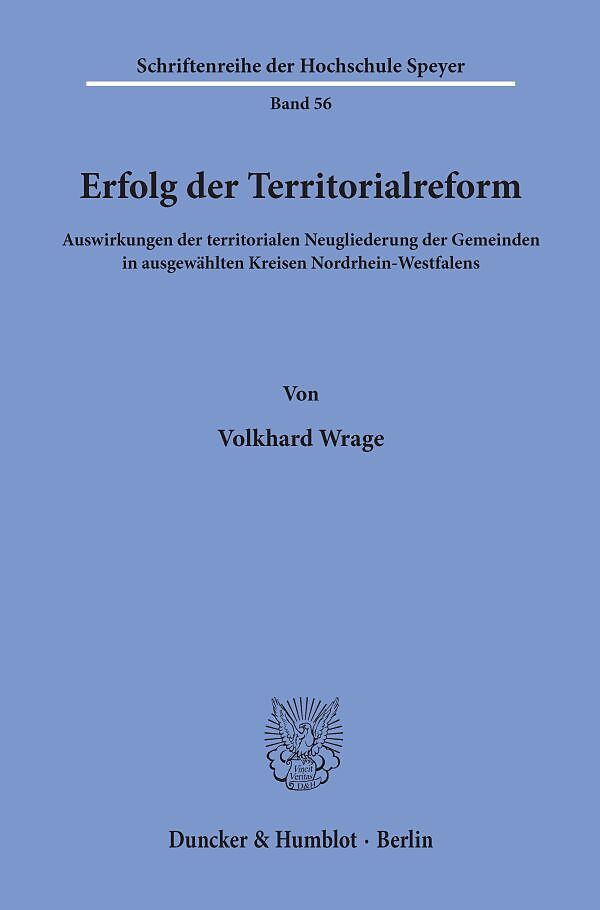 Erfolg der Territorialreform.