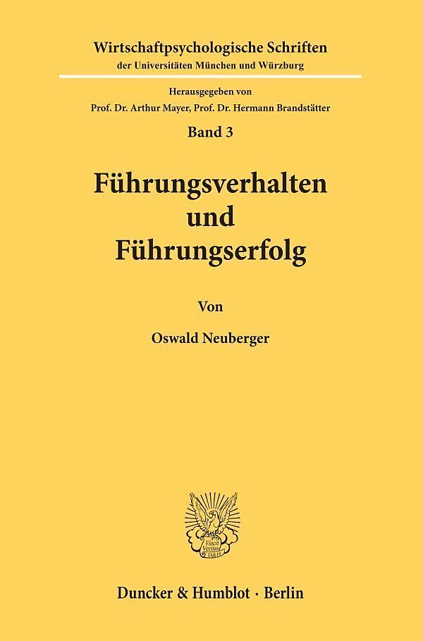 Führungsverhalten und Führungserfolg