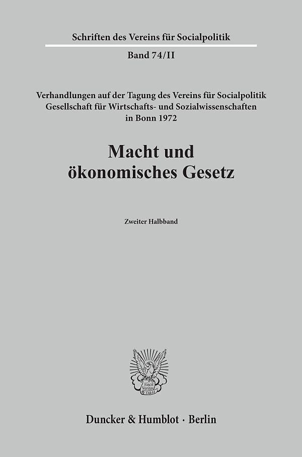 Macht und ökonomisches Gesetz