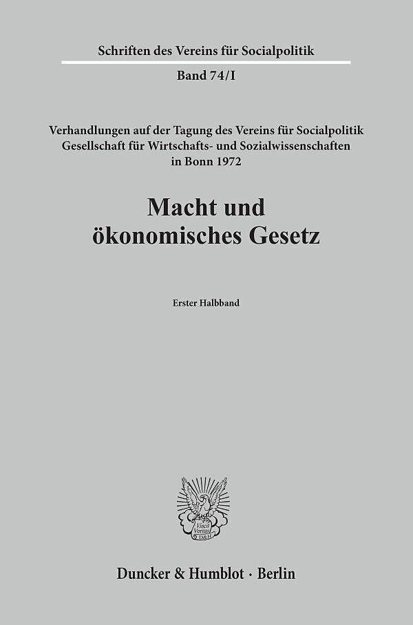 Macht und ökonomisches Gesetz
