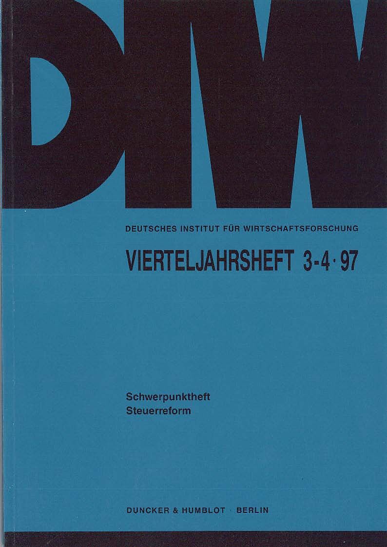 Vierteljahrshefte zur Wirtschaftsforschung.