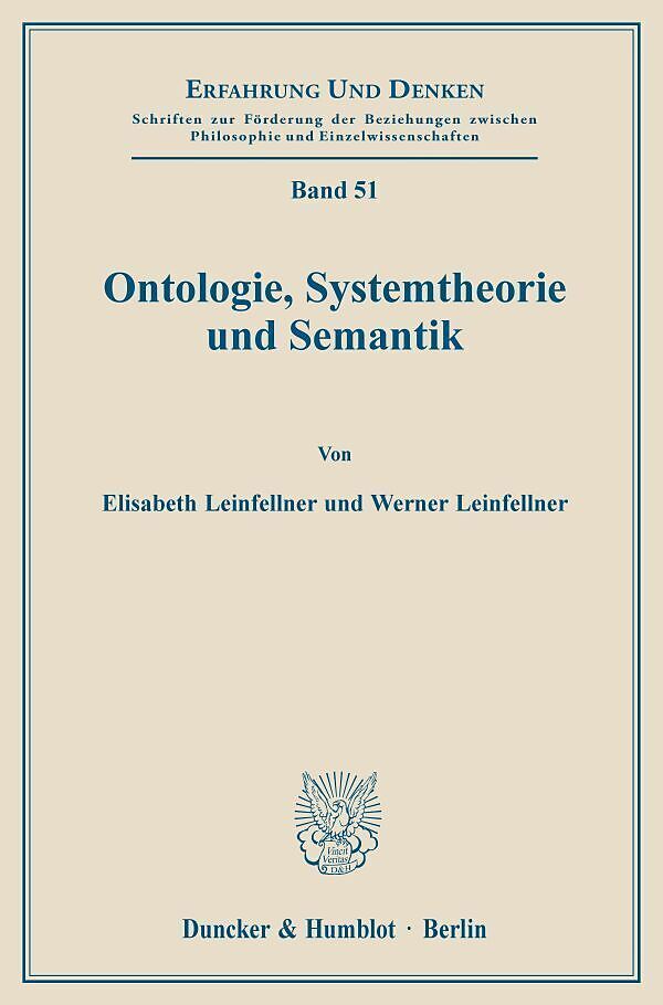 Ontologie, Systemtheorie und Semantik.