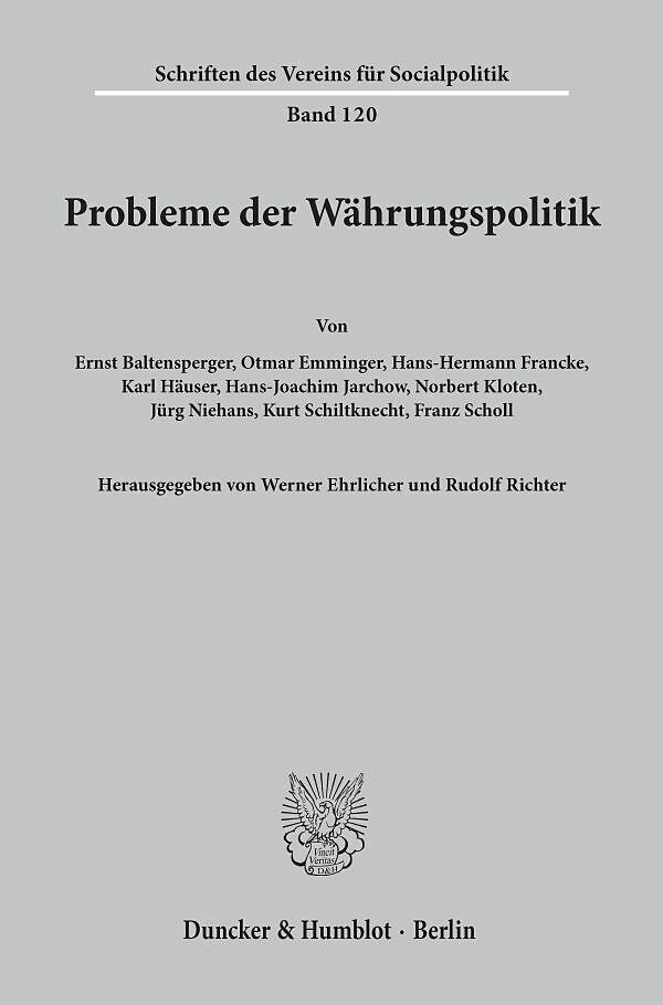 Probleme der Währungspolitik