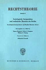 Kartonierter Einband Soziologische Jurisprudenz und realistische Theorien des Rechts - Sociological Jurisprudence and Realist Theories of Law. von 