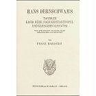 Kartonierter Einband Hans Dernschwam's Tagebuch einer Reise nach Konstantinopel und Kleinasien (1553-55). von Hans Dernschwam