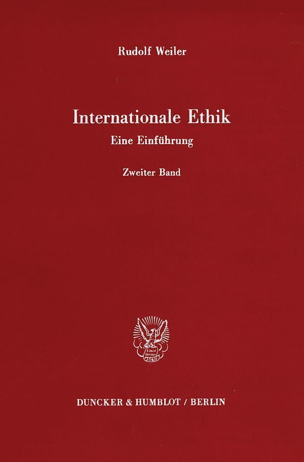 Internationale Ethik. Eine Einführung.