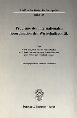 Kartonierter Einband Probleme der Internationalen Koordination der Wirtschaftspolitik. von 
