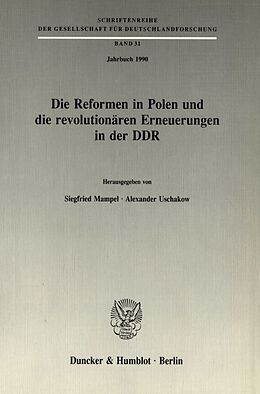 Kartonierter Einband Die Reformen in Polen und die revolutionären Erneuerungen in der DDR. von 
