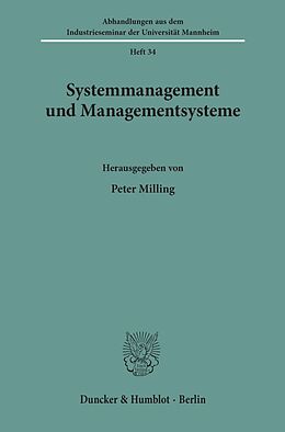 Kartonierter Einband Systemmanagement und Managementsysteme. von 