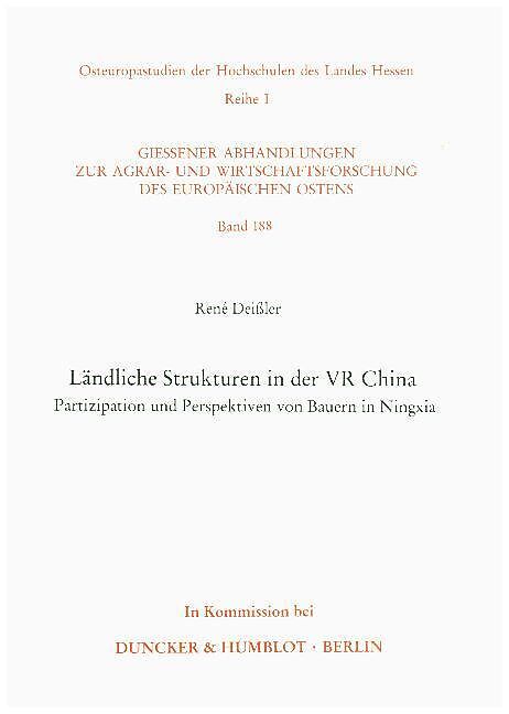 Ländliche Strukturen in der VR China.