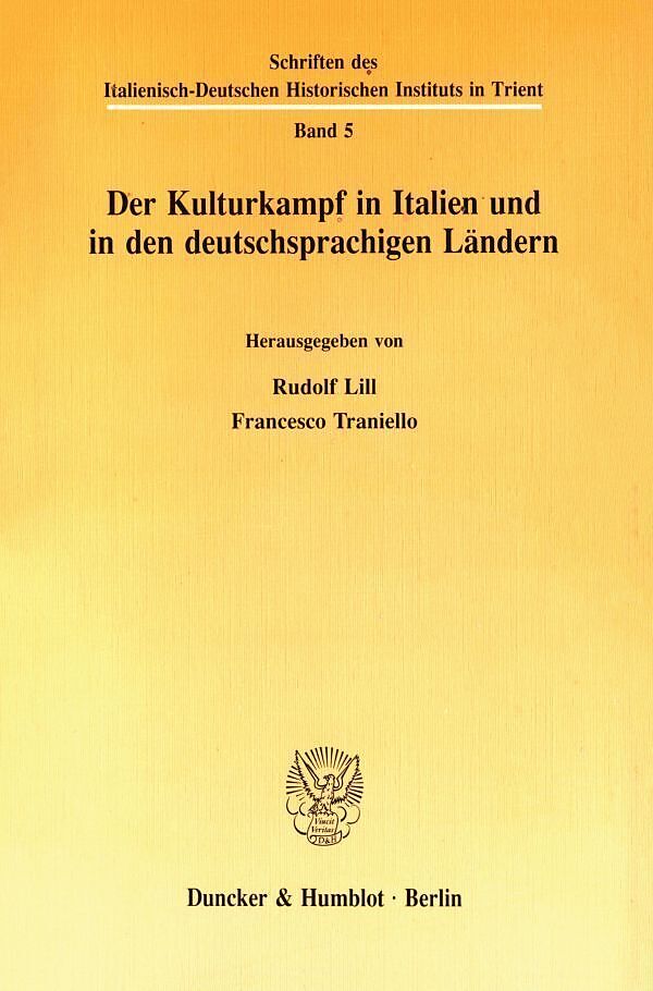 Der Kulturkampf in Italien und in den deutschsprachigen Ländern.