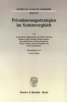 Kartonierter Einband Privatisierungsstrategien im Systemvergleich. von 