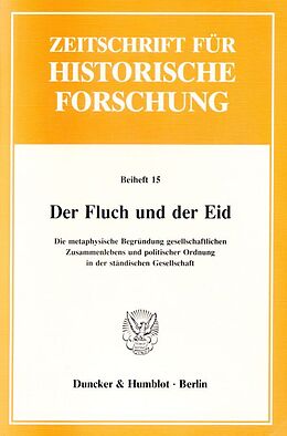 Kartonierter Einband Der Fluch und der Eid. von 