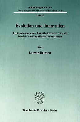 Kartonierter Einband Evolution und Innovation. von Ludwig Reichert