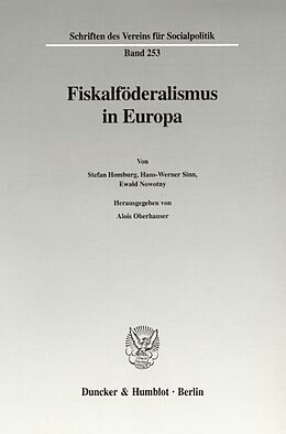 Kartonierter Einband Fiskalföderalismus in Europa. von 