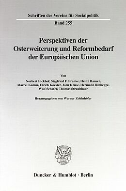 Kartonierter Einband Perspektiven der Osterweiterung und Reformbedarf der Europäischen Union. von 