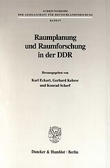 Kartonierter Einband Raumplanung und Raumforschung in der DDR. von 