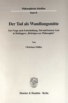 Kartonierter Einband Der Tod als Wandlungsmitte. von Christian Müller