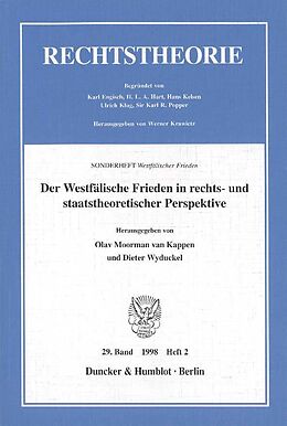 Kartonierter Einband Der Westfälische Frieden in rechts- und staatstheoretischer Perspektive. von 