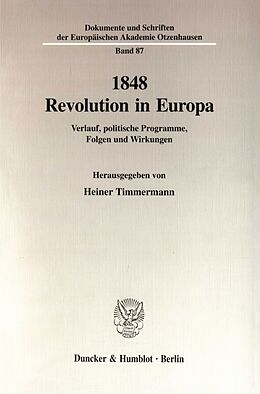 Kartonierter Einband 1848 - Revolution in Europa. von 